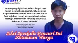 19 Kali Bobol Rumah Kosong, Aksi Spesialis Pencuri Ini Ketahuan Warga