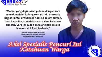 19 Kali Bobol Rumah Kosong, Aksi Spesialis Pencuri Ini Ketahuan Warga