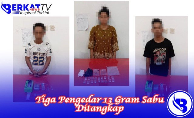 Tiga Pengedar 13 Gram Sabu Ditangkap