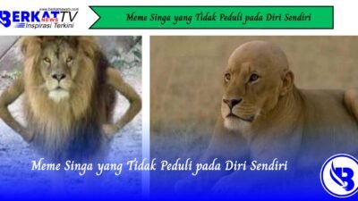 Meme Singa yang Tidak Peduli pada Diri Sendiri