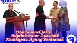 Mgr Samuel Jabat Administrator Apostolik Keuskupan Agung Pontianak. Gereja Hadapi Berbagai Tantangan