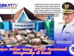 Rp300 Miliar Uang APBD Pontianak Mengendap di Bank