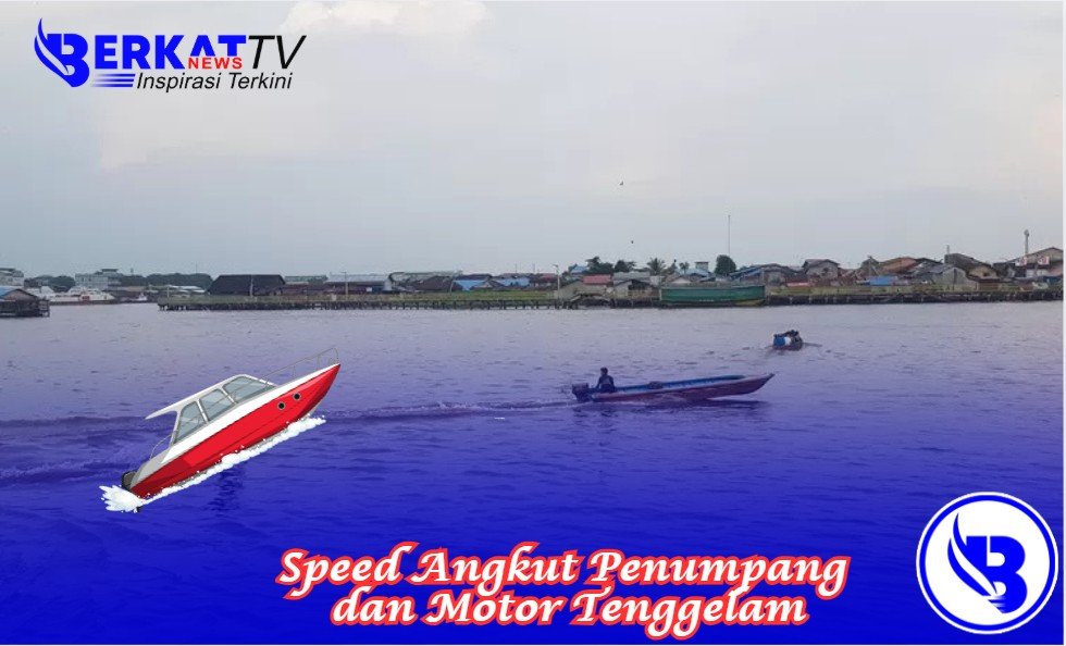 Speed Angkut Penumpang dan Motor Tenggelam
