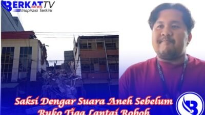 Saksi Dengar Suara Aneh Sebelum Ruko Tiga Lantai Roboh