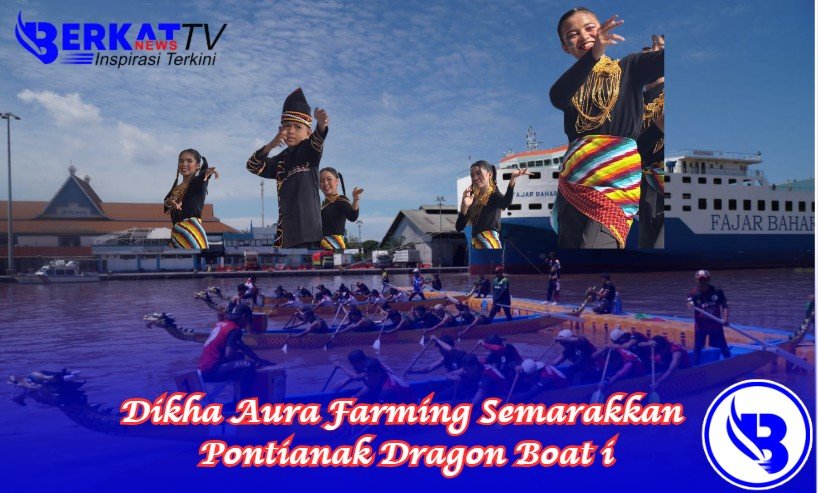 Dikha Aura Farming Semarakkan Pontianak Dragon Boat