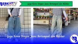 Gaya Keren Dengan Jeans Bertumpuk dan Melebar