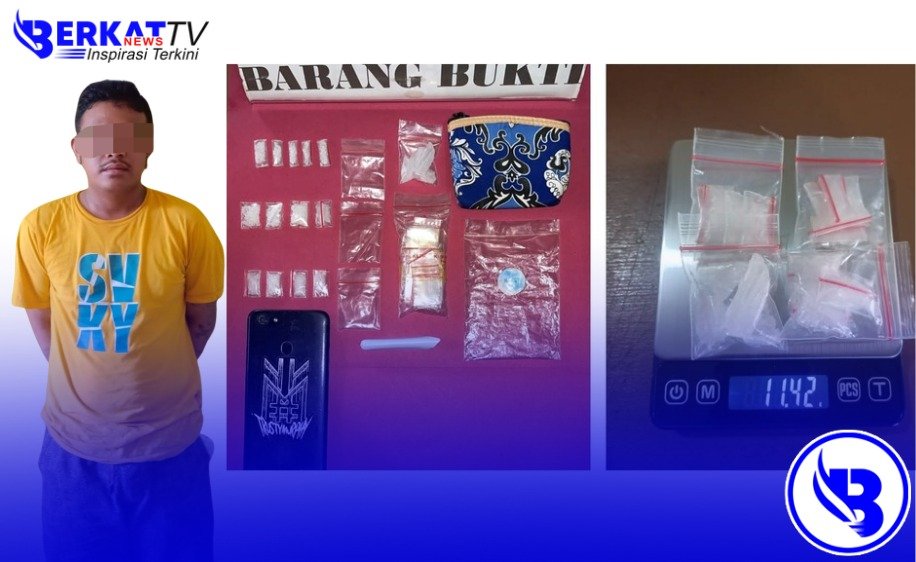 DW Ditangkap Miliki Sabu 11,42 Gram