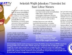 Sekolah Wajib Jalankan 7 Intruksi Ini Saat Libur Nataru