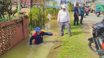 Ditutup Oknum Masyarakat, Dranise Pemicu Banjir Dibongkar Paksa