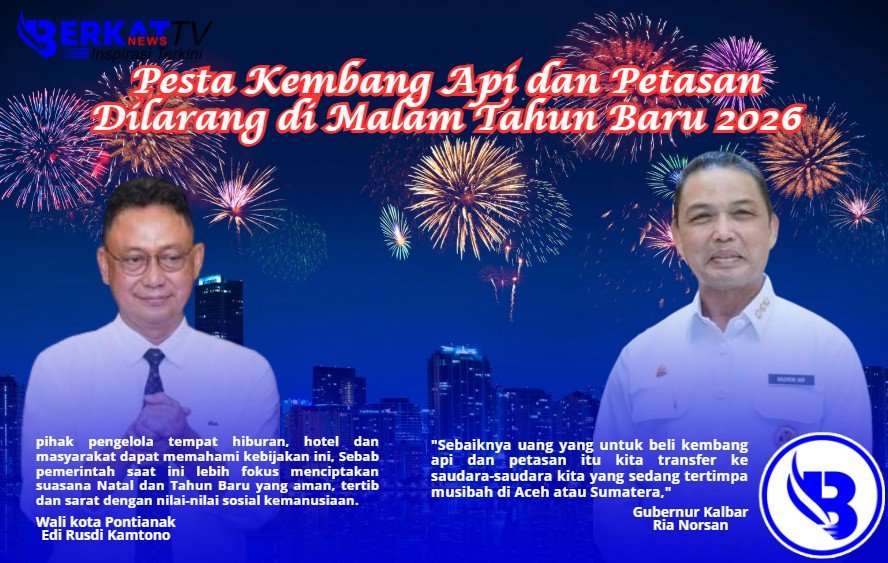 Norsan dan Edi Larang Kembang Api dan Petasan di Malam Tahun Baru