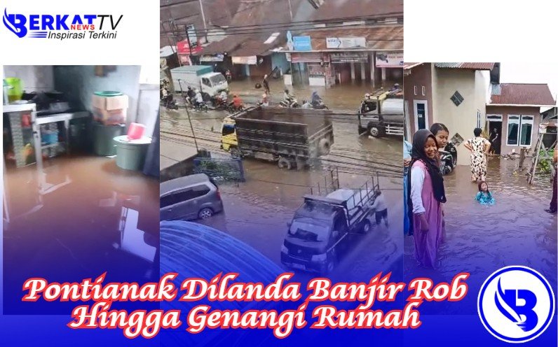 Pontianak Dilanda Banjir Rob Hingga Genangi Rumah