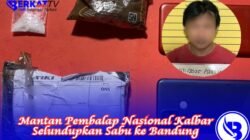 Mantan Pembalap Nasional Kalbar Selundupkan Sabu ke Bandung
