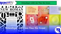 Perbandingan Calibri dan Times New Roman