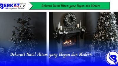 Dekorasi Natal Hitam yang Elegan dan Modern