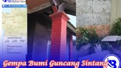 Gempa Bumi Guncang Sintang, Rumah Rusak Jembatan Baja Bergeser