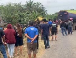Satu Orang Tewas Adu Banteng Truk CPO vs Dump Truk