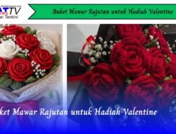 Buket Mawar Rajutan untuk Hadiah Valentine