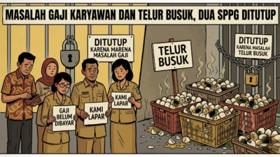 Masalah Gaji Karyawan dan Telur Busuk, Dua SPPG Ditutup