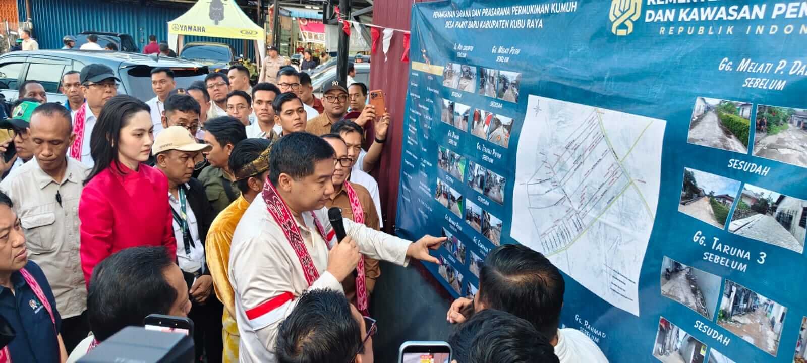 Proyek Penataan Pemukiman Kumuh di Desa Parit Baru Rp7,3 Miliar