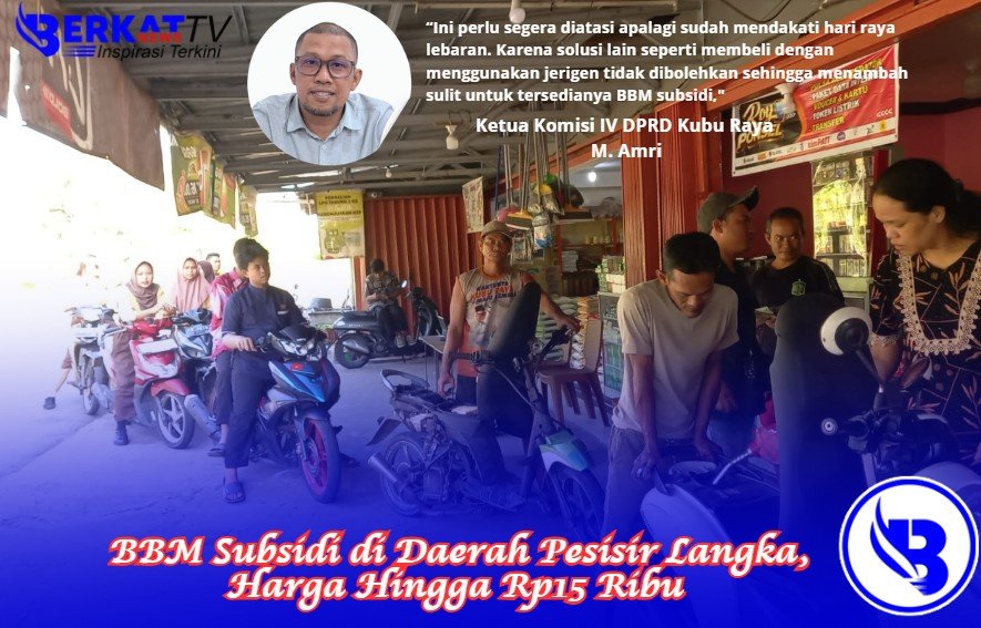Ketua Komisi IV DPRD Kubu Raya mengungkapkan warga di daerah pesisir di Kubu Raya mengeluhkan sulitnya untuk mendapatkan BBM subsidi khususnya jenis pertalite. Kalau pun ada pengecer yang menjual warga harus antre Panjang. Dan harus merogoh kocek dengan harga Rp15 ribu per liter.