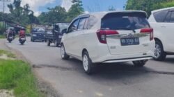 Jalan Nasional di Sanggau Membahayakan