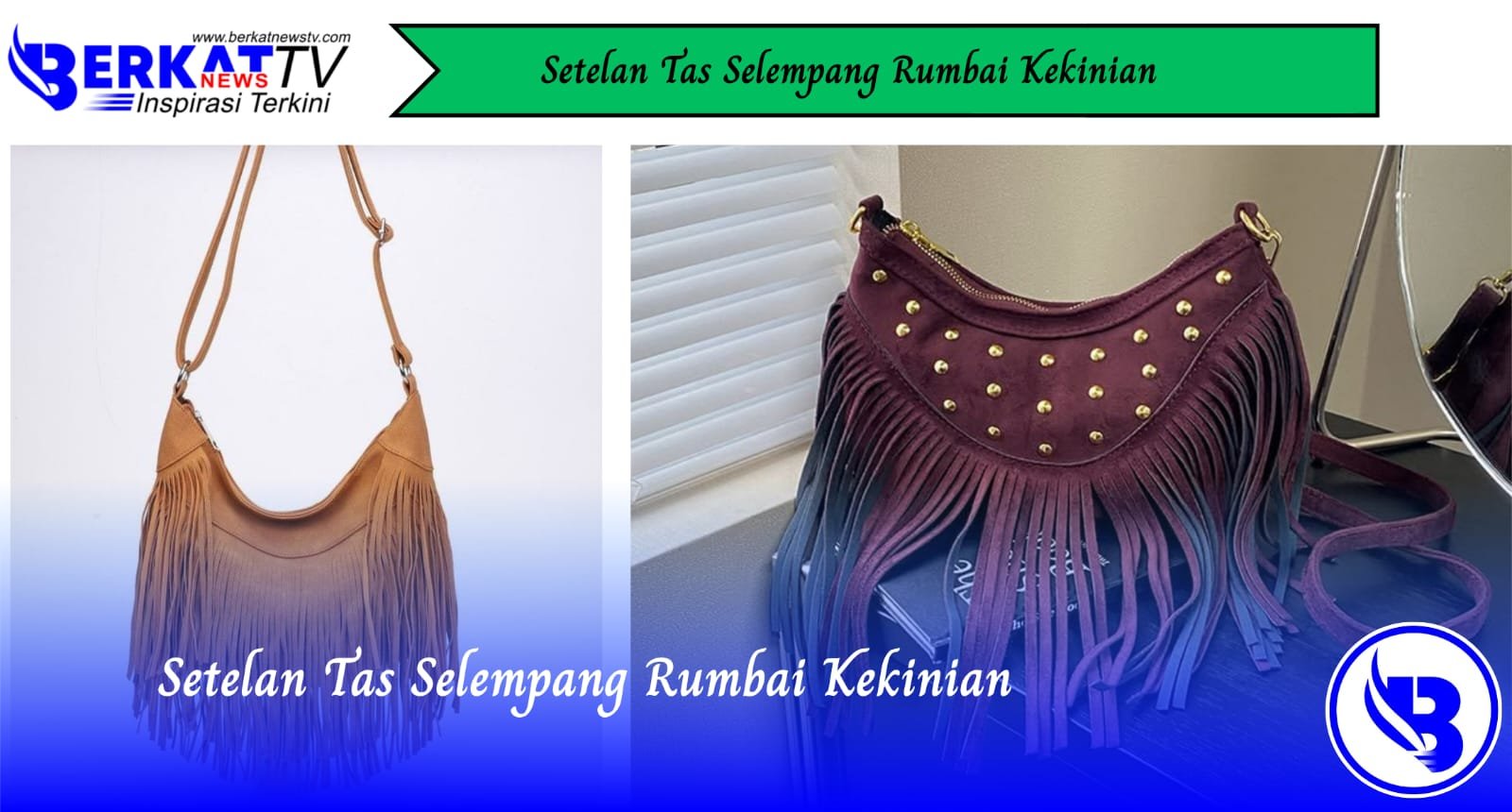 Setelan Tas Selempang Rumbai Kekinian
