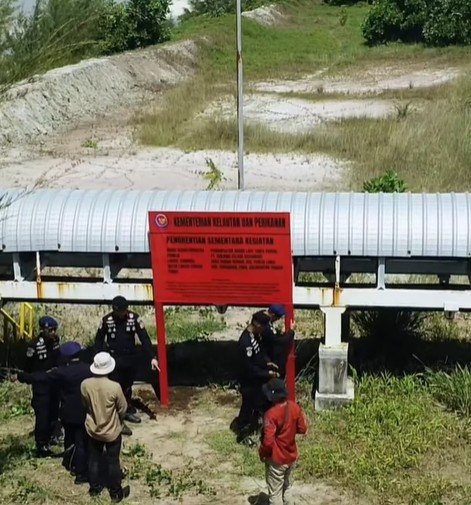 PSDKP Pontianak Segel TUKS Ilegal PT TSR