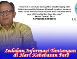 Ledakan Informasi Tantangan di Hari Kebebasan Pers