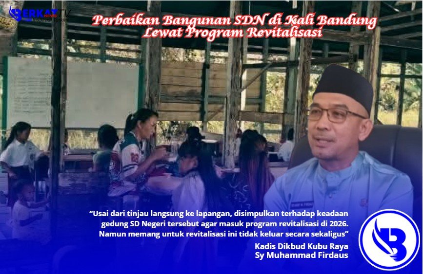 Perbaikan Bangunan SDN di Kali Bandung Lewat Program Revitalisasi