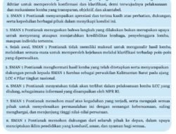 SMAN 1 Pontianak Tolak Ikut Pertandingan Ulang