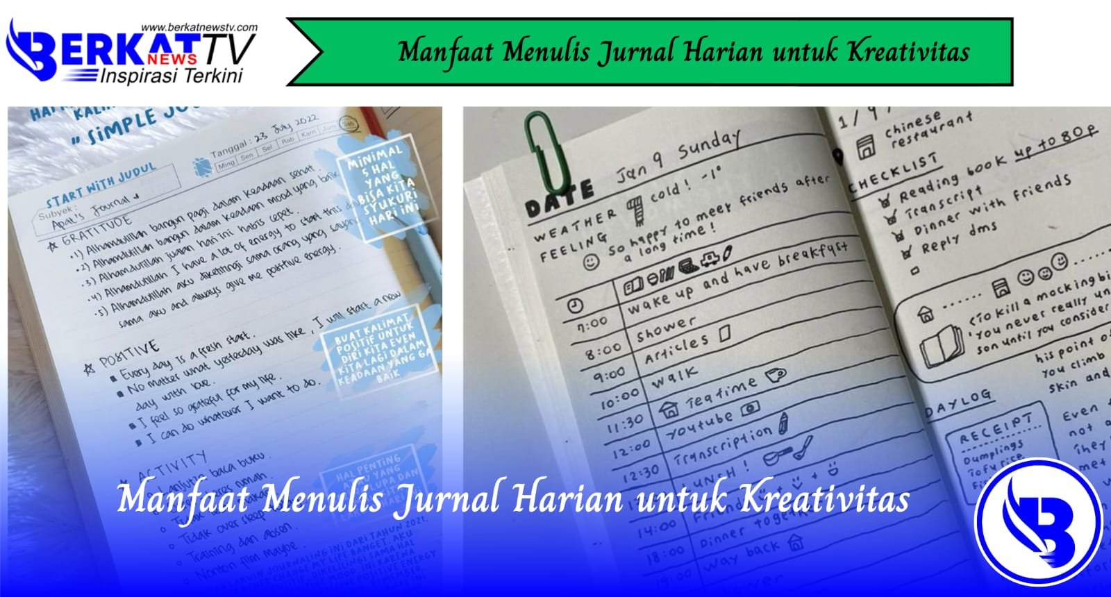 Manfaat Menulis Jurnal Harian untuk Kreativitas