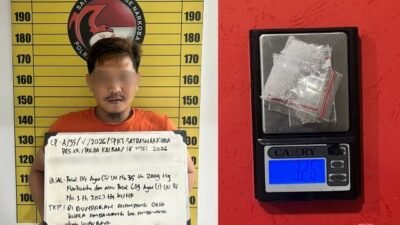 Penangkapan Pengedar Sabu 3,26 Gram Berlangsung Dramatis