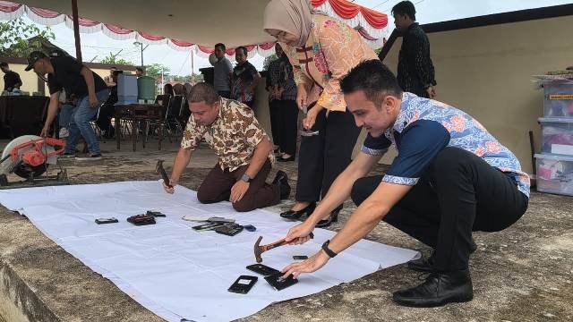Barang Bukti Hasil Kejahatan Dimusnahkan, Mencegah Disalahgunakan Oknum