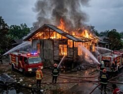 Rumah Kosong Tiba-tiba Terbakar