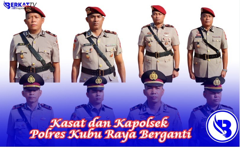 Dua Kasat dan Tiga Kapolsek Polres Kubu Raya Berganti