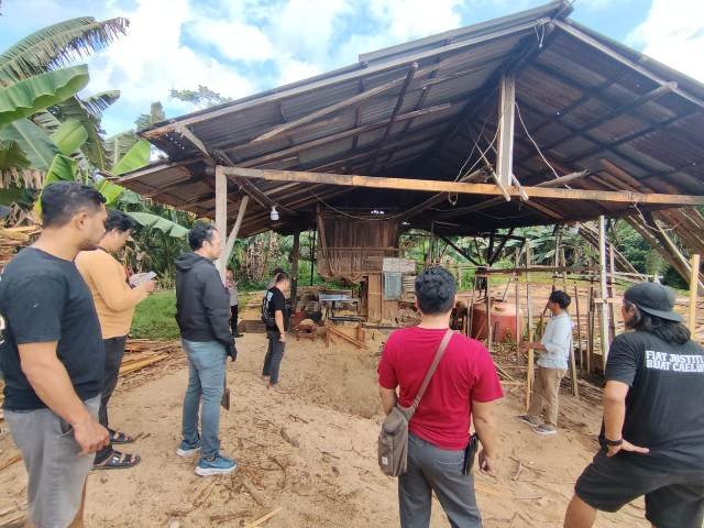 Didatangi Polisi, Sawmil Tidak Beroperasi. Pemilik Ngaku Mengolah Kayu Nangka dan Cempedak