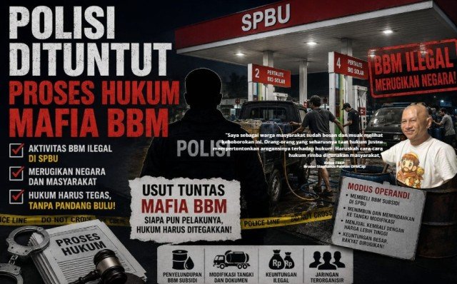 Polisi Dituntut Proses Hukum Mafia BBM.