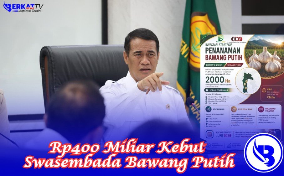 Pemerintah Anggarkan Rp400 Miliar Kebut Swasembada Bawang Putih