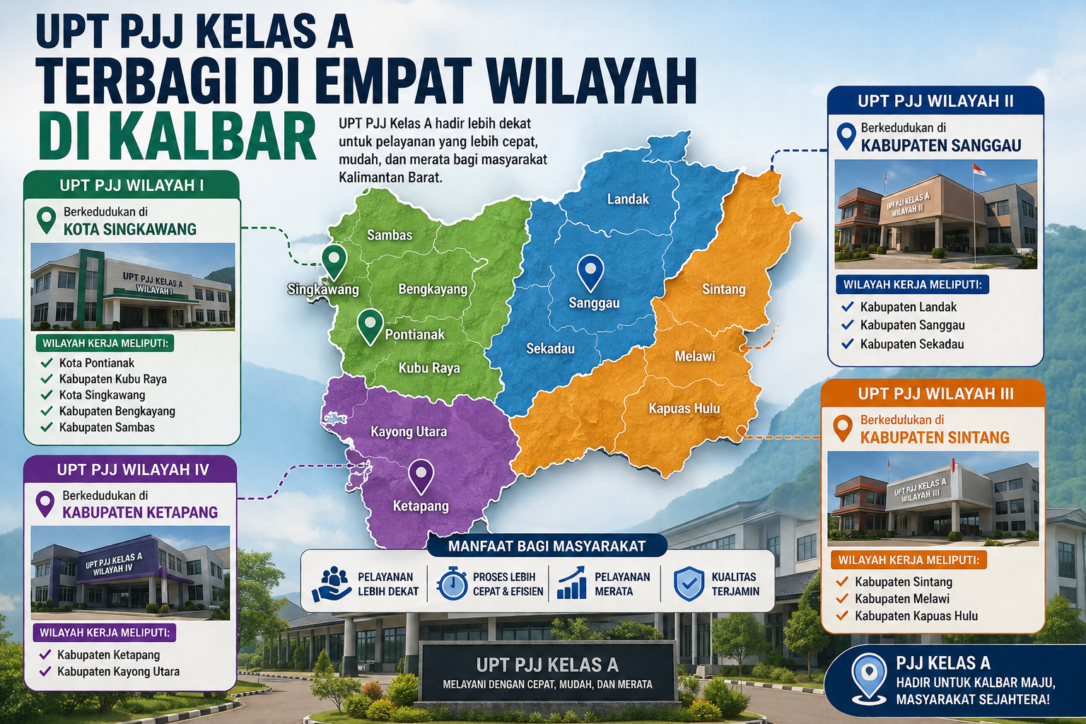 UPJJ Kelas A Terbagi di Empat Wilayah di Kalbar