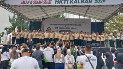 Ketua Umum DPN HKTI Sudaryono melantik Pengurus DPD Himpunan Kerukunan Tani Indonesia (HKTI) Kalbar periode 2026 - 20311 Minggu (28/6/2026). Gubernur Kalbar Ria Norsan didaulat menjadi Ketua DPD HKTI Kalbar dengan posisi Sekretaris Imannullah. Foto: rob/berkatnewstv