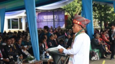 Wakil Gubernur Kalbar, Krisantus Kurniawan meresmikan Gereja HKBP Distrik XXXIII Kalbar (Distrik 33) di Gereja HKBP Pontianak pada Minggu (14/6/2026). Foto: ist/berkatnewstv