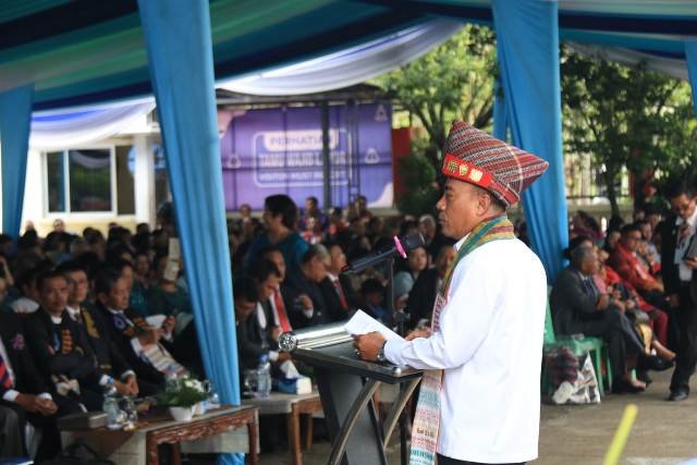 Wakil Gubernur Kalbar, Krisantus Kurniawan meresmikan Gereja HKBP Distrik XXXIII Kalbar (Distrik 33) di Gereja HKBP Pontianak pada Minggu (14/6/2026). Foto: ist/berkatnewstv