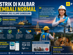 Listrik di Kalbar Kembali Normal. Laporkan Jika Alami Gangguan