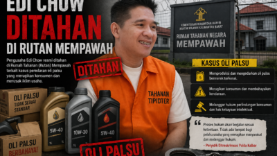 Edi Chow Ditahan di Rutan Mempawah