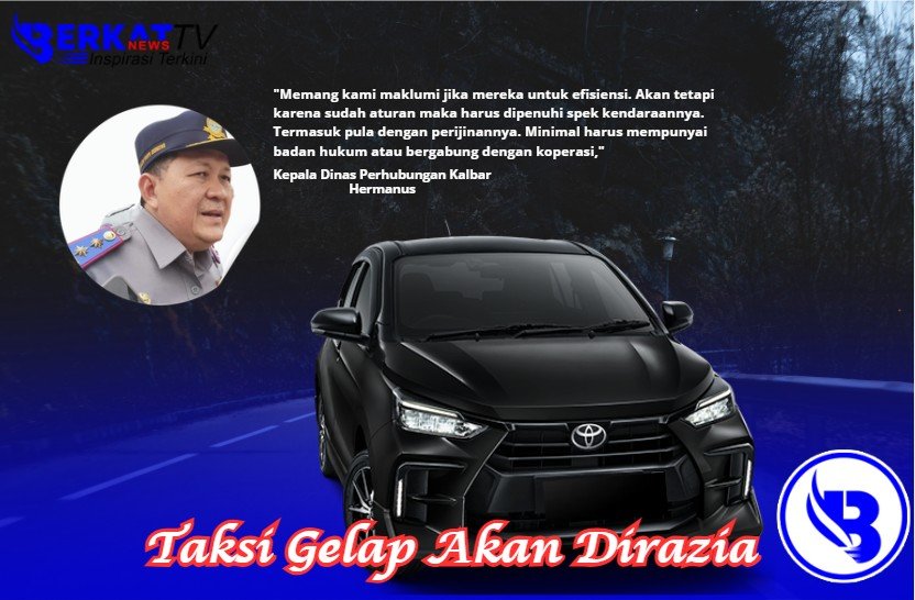 Taksi Gelap di Kalbar Akan Dirazia