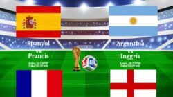 Semi Final Piala Dunia, Argentina vs Inggris dan Spanyol vs Prancis