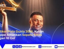 Top Skor Piala Dunia 2026, Kylian Mbappé Amankan Sepatu Emas dengan 10 Gol