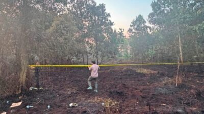 Polisi Segel Lahan 2,5 Hektare Terbakar di Dekat Kampus UNU
