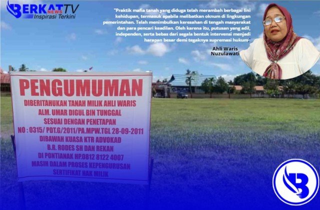 Bupati Landak digugat ke Pengadilan Negeri Ngabang lantaran Pemkab Landak dianggap telah melakukan penyerobotan terhadap tanah warisan lapangan bardan di Ngabang seluas 9.215 meter persegi.