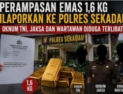Pemilik Laporkan Perampasan Emas 1,6 Kg ke Polisi. Oknum TNI, Jaksa dan Wartawan Diduga Terlibat